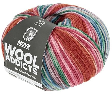 WOOLADDICTS Move (Lang Yarns) 1126.0002 - rose/orange/blue