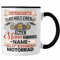 Trendation - Motorradfahrer Tasse Geschenk Personalisiert Name Motorrad Biker Geschenkidee Spruch Unterschätze Niemals (Schwarz)