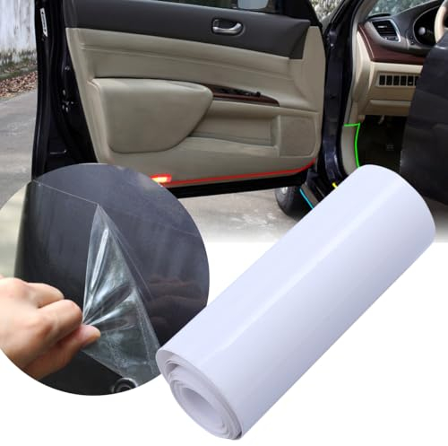 WOFASHPURET PelíCula Protectora Transparente De 10m X 30cm para Coche, Vinilo Adhesivo De ProteccióN Anti ArañAzos, PelíCula Impermeable Autoadhesiva