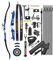 surwolf Takedown Recurvebogen Set für Erwachsene,Wettkampf Recurvebogen,66/68/70,16~40lb,Sportbogen,Langbogen,Jagdbogen（Blau Links,70-34lbs）