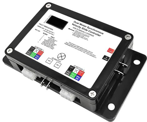 Timilge 13398-DO Dual Synchronous Velocity Slide Controller Assembly for Sync II Controller Suit for In-Wall Slide-Out on RV