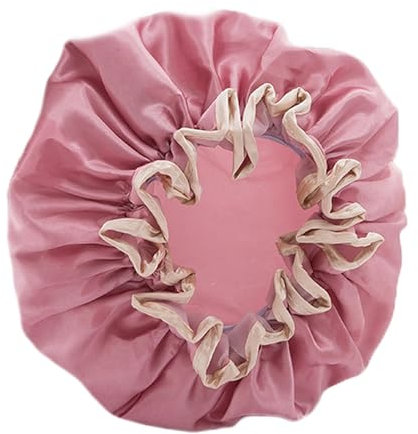 Gorros de ducha impermeables para mujer, rojo rosado, gorro de ducha reutilizable, gorros de ducha para duchas, sauna, cuidado corporal, mantener el cabello seco, etc.
