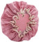 Gorros de ducha impermeables para mujer, rojo rosado, gorro de ducha reutilizable, gorros de ducha para duchas, sauna, cuidado corporal, mantener el cabello seco, etc.