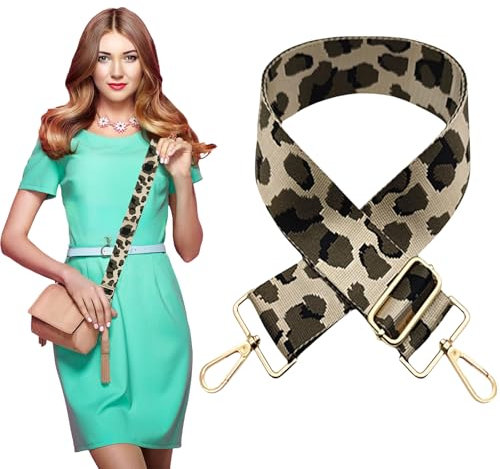 Breitem Schultergurt für Taschen Bag Strap - Damen Schultertaschen Gurt für Handtasche Breit Taschengurt Längenverstellbarer 1723
