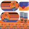 61 Pcs Kids Birthday Party Tableware Set, Anime Party Decorations, Boys and Girls Party Decoration Supplies with Plates, Napkins, Cups and Tablecloths (20 Guests)