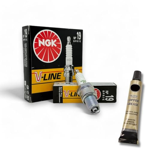 4x Zündkerzen V-Line passt für Lotus Excel 2.2 119/135kW Bj. 1983-1991 + Kupferfett