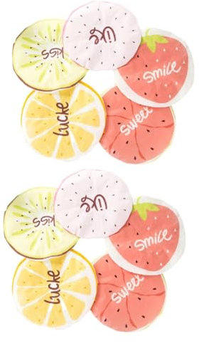 Healvian 10stücke Teiliges Duschhaube Für Erwachsene Wasserdichte Badekappen Mit Cartoon-fruchtmuster Zitrone Drachenfrucht Erdbeere Kiwi Wassermelone Haarschutz Für Dusche Spa Und