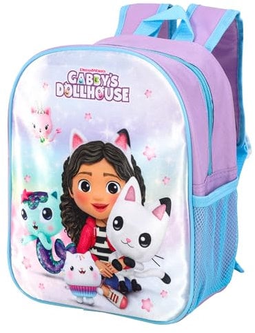 Gabbys Dollhouse Backpack Kids Premium Rucksack Girls Back To School Carry Bag Adjustable Shoulder Straps Premium Travel Backpacks