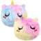 2 Porte-Monnaie en Peluche pour Fille, Petit Porte-Monnaie Mignon avec Fermeture éclair, Joli Porte-Monnaie en Peluche de Dessin animé, Petit Porte-Monnaie pour Femme, Joli Cadeau de Princesse