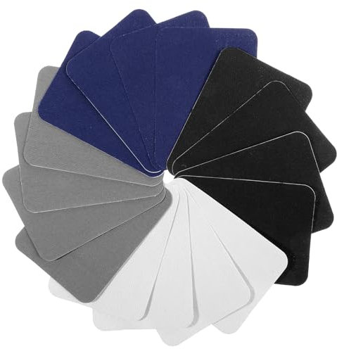 YUXIANLB Iron On Patches For Clothes Fabric Repair Patch Jean Patches 16Pcs Sublimation Iron-On Transfer Decorating Kit Party Patch Pants Clothing Repair Adhesive Cotton For Clothing Inside Or Outside