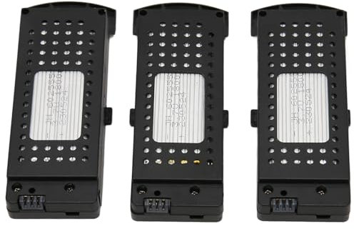 Rankomu UAV Lithium Battery 3Pcs 3.7V 1800mAh Remote Control UAV Lithium Battery, High Capacity Quadcopter Battery for SG S6 G6 Q6, UAV Spare Parts