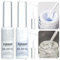 BURANO UV Nagellack, Silber Gold Farben UV Lack Gel Nägel Nageldesign 2 Flasche 8ml Gel Liner Nail Art, Nagellack Nail Polish French Gelnägel Farben (white)
