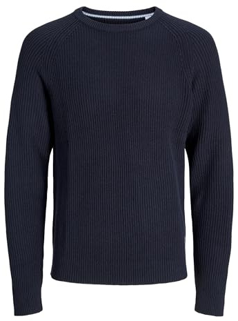 JACK & JONES Herren Jjpannel Knit Crew Neck Aw25 Jjpannel Knit Crew Neck Aw25 (1er Pack)