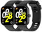 Amzpas 2 Pièces Bracelet Pour Xiaomi Redmi Watch 4 / Xiaomi Mi Band 8 Pro, Silicone Souple Bracelet pour Femmes Hommes, Noir+Noir