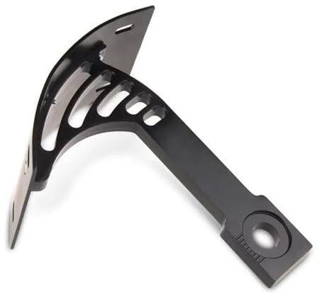 Für Harley Universal-Motorrad-Kennzeichenhalter Schwingenhalterung Gebogene Vertikale Halterung Motorrad-Nummernschildhalter