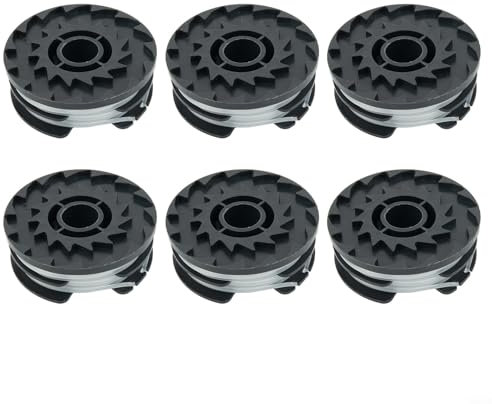 HpLive Lot de 6 bobines de fil de rechange pour coupe-bordure Parkside PRTA 20-Li A1, B2, C3, fil en nylon 1,6 mm, longueur 4 m