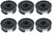 HpLive Lot de 6 bobines de fil de rechange pour coupe-bordure Parkside PRTA 20-Li A1, B2, C3, fil en nylon 1,6 mm, longueur 4 m