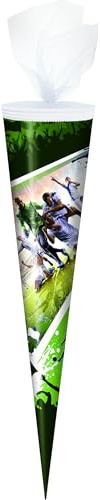Schultüte / Zuckertüte / 70cm / rund / Fußball
