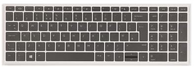 fqparts Laptop Keyboard For HP ProBook 450 G7 Black UK English Layout