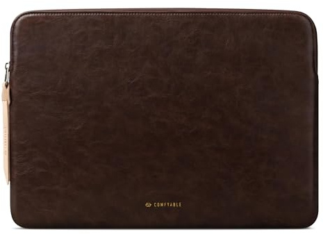 Comfyable Slim Protective Laptop Sleeve Compatible with 13/13.3/14 Inch MacBook Air & MacBook Pro & Neo, Mac Travel Case, Laptop Pouch, Slim PU Leather Cover M5/M4/M3/M2/M1 2026-2020, Briarwood