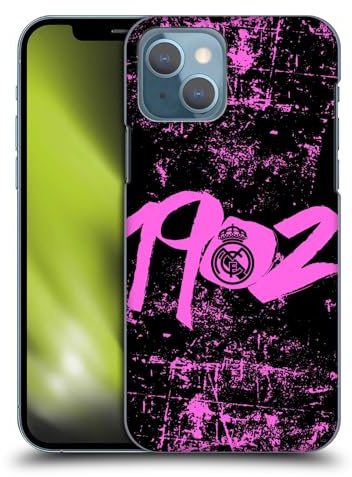 Head Case Designs sous Licence Officielle Real Madrid CF Rose 1902 Urbain Coque Dure pour l'arrière Compatible avec Apple iPhone 13
