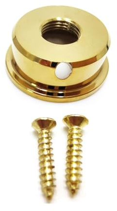 ISTOVO TL Runde Steckdose E-Gitarre Audio TL Runde Steckdose Ausgangsbuchse Steckdose TL Gitarre Jack E- Ausgang Golden