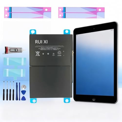 RUIXI - Batería compatible con iPad 1/2/3/4/5/6/7/8/9/10/11 + herramientas gratuitas (para iPad 8)