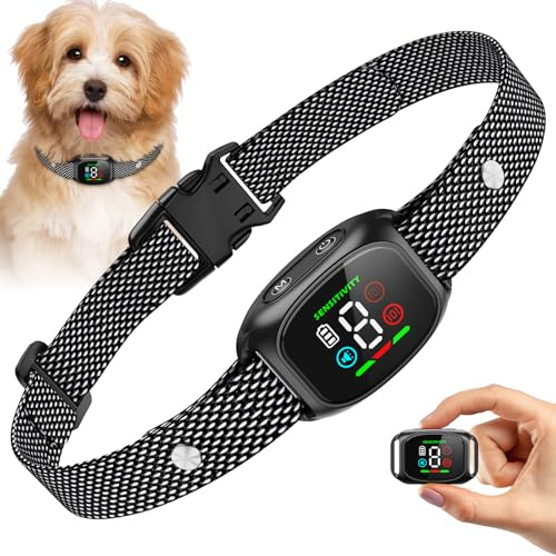 Barkey Puppery – Tierfreundliches Halsband für Hunde | Weich, atmungsaktiv & sicher | Ideal für empfindliche Hunde | Verstellbar für kleinen bis mittelgroße Hunde (Schwarz)