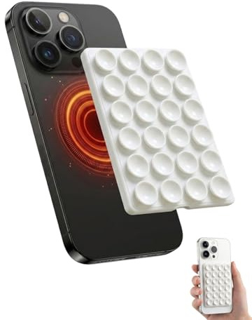 KAHZOR Soporte Móvil Magnético con Ventosa para Magsafe e iPhone | Silicona Antideslizante para Selfies, Videollamadas y Navegación Manos Libres en Superficies Lisas