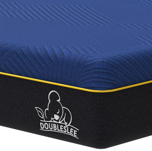 Doubleslee Memory Foam Mattress Double 4ft6, 8 Inch Medium, 135x190x20cm | 9 Zone Orthopedic Double Mattress for Pressure Relief & Cool Sleep, Motion Isolation, Removable Cover, Mattress in a Box