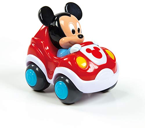Clementoni - 17166 - Disney Baby - Voiture Miniature à Rétrofriction - Jeu pour Bébés et Jeunes Enfants - 4 Modèles Existants - Les Voitures de Mickey, Minnie, Donald, et Dingo - Dès 6 mois