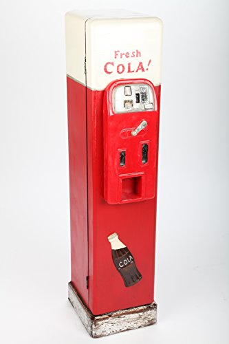 point home Design-Schrank Getränke-Automat, Retro, rot/weiß, 84cm