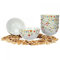 Van Well Lot de 6 bols à céréales, Salade Série Vario Porcelaine – Couleur au choix Motif fleurs