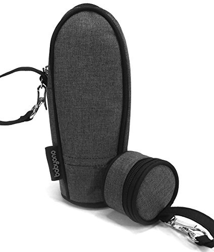 BabyOno Isoliertasche + Schnullertäschchen/Thermobox Flaschenwärmer (Schwarz)