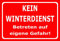 Melis-Folienwerkstatt Schild Kein Winterdienst - 45x30cm - 3mm Hartschaum – 20 VAR S00018-085-D