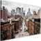 Leinwandbild XXL New York Wandbild Kunst Brooklyn Architektur bunt 120x80 cm