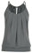 Lazzboy Damen T Shirt Tank Top Sommer Oberteile Blusen Ärmellos Stretch Tunika Top Sexy(Grau,M)