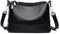 Coolives Sac à Bandoulière pour Femme en Cuir PU Petit Hobo Sac a épaule Elegant Sacs a Main Noir