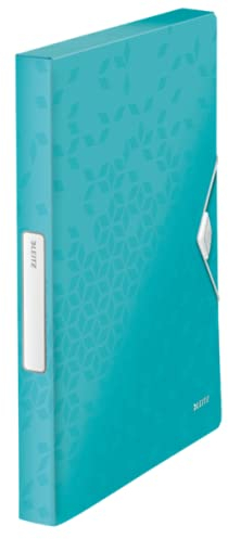 Leitz 4629 Active WOW Dicker Gummimappe Metallic - Eisblau