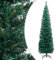 vidaXL Schlanker Künstlicher Weihnachtsbaum mit Ständer Christbaum Tannenbaum Dekobaum Kunstbaum Weihnachten Dekoration Weihnachtsdeko Grün 180cm PVC