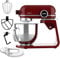 Cecotec Küchenmaschine Twist&Fusion 4500 Luxury Red. 800 W, Gehäuse aus gegossenem Aluminium, DC-Motor, 8 Geschwindigkeiten, LED-Licht, 5,2 L Schüssel aus Edelstahl, Rot