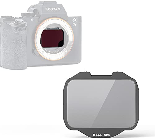 Kase Clip-in ND8 ND0.9 3 Stopp-Filter, integrierte Kamera ND Filter optisches Glas für Sony Alpha Kamera A7/A7II/A7III/A7R/A7RII/A7RIII/A7RIV/A7S/A7SII/A7SIII/A9/A9 II/FX3