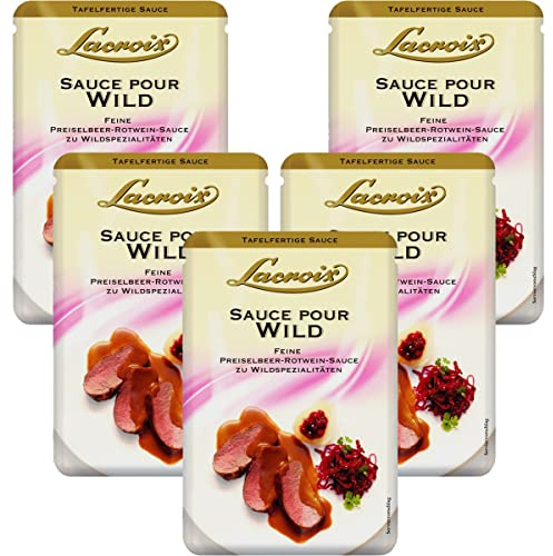 Lacroix Sauce pour Wild klassische Sauce zu Wildfleisch 150ml 5er Pack