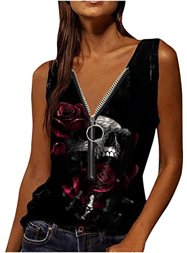 Tank Top Damen Sommer Locker Sexy Ärmellos Shirt Crop Tops Teenager Mädchen Mode Pailletten-Rundhalsausschnitt Bluse Mode Camisole Tank Tops