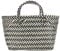 Cabilock Einkaufskorb Geflochten Einkaufstasche Picknickkorb Kunststoff Strandtasche mit Henkel Tragetasche Henkeltasche Shopper Obstkorb Gemüsekorb Henkelkorb für Einkaufen Picknick Outdoor