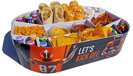JaWro Snack Stadium Orange Snack Bowls Football Party Stadium Football Birthday