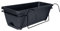 Folpus Macetero Colgante para Cesta de Plantas de barandilla de balcón, Maceta, macetero de Ventana para Exterior, Gris Oscuro