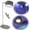LS-LebenStil Exklusive LED Touch Tischlampe Keitum Grau 31cm Tischleuchte Wandlampe Spotlight Akku kabellos schwenkbar
