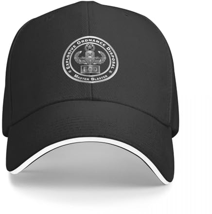 CWCMZDH Baseballmütze Baseballkappe Explosive Ordnance Disposal EOD Baseball Cap Streetwear Golf Hut Mann Weihnachten Hut Designer Mann Frauen