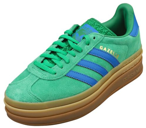 adidas Gazelle Womens Shoes, Green/Supplier Colour/Green, 7.5 UK
